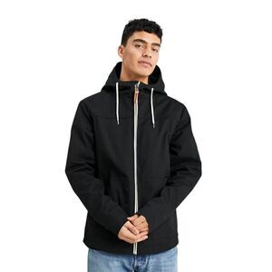 RVLT Revolution Men's Black Hooded Summer Jacket Size S